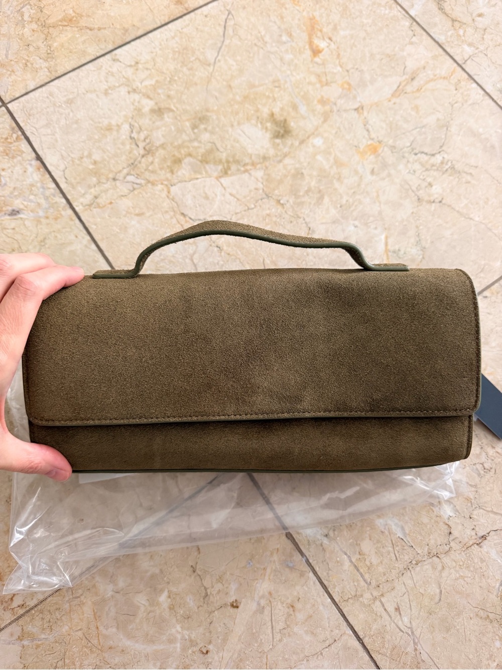 Suede Folded Clutch NWT (Retails: $149) - Picture 4 of 4